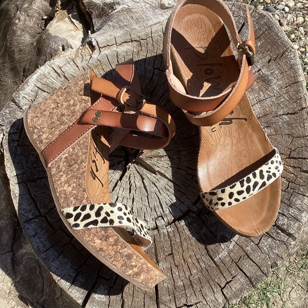 Blowfish Womens Hirosha Wedge Sandals, size 8.5 - Picture 2 of 10